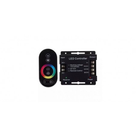 Controler banda led RGB, 6A*3Ch + Telecomanda touch controller