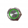 Buton de panou SPDT OFF-(ON) cu led verde LA167-S16-FJ11-EG 220V