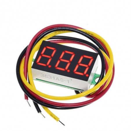Voltmetru digital de panou cu trei fire 0-100V alimentare 4-35V