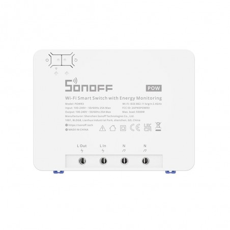 Comutator WiFi inteligent Sonoff POWR3 masurare consum energie