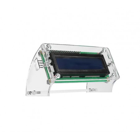 Carcasa display LCD 1620 I2C din plexiglas transparent OKN515-18