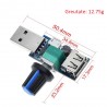 Modul control tensiune USB cu potentiometru, 2.5-8V, 5W