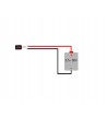 Voltmetru de panou albastru 0.28" cu 2 fire OKY4094-Blue