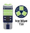 Bec auto T10 PCB cu 15 led-uri 3030 si CANBUS ice blue