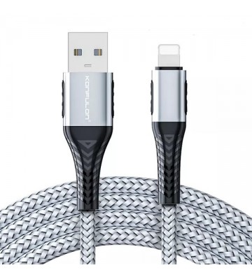Cablu incarcare telefon 3A, USB - Lightning, 1 m, gri DC33-GY
