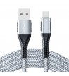 Cablu incarcare telefon 3A, USB - Micro, 1 m, gri DC32-GY