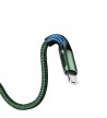 Cablu incarcare telefon 3A, USB - Micro, 1 m, verde DC32-G