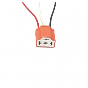 Mufa ceramica bec auto pentru soclu H4, cu fire 15cm H4-Fplug Mufa ceramica bec auto pentru soclu H4, cu fire 15cm H4-Fplug