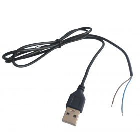 Cablu cu conector USB tata tip A cu iesire 2 fire  1 m OKYN2404A-1M Cablu cu conector USB tata tip A cu iesire 2 fire 1 m