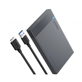 Carcasa hardisk extern HDD/SSD, Micro USB 3.0, SATA, 2.5 inch, Negru Ugreen US221 Carcasa hardisk extern HDD/SSD, Micro USB 3.0, SATA, 2.5 inch