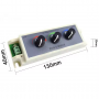 Dimmer LED RGB 3 canale x 3A, 12V-24V DC, comutator manual D312