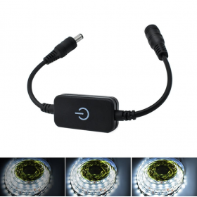 Controller banda LED, dimmer, 12V-24V DC, 4A, T106 cu memorie Controller banda LED, dimmer, 12V-24V DC, 4A, T106 cu memorie