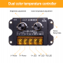 Controller banda LED, dimmer bicolor, 5V-24V DC, 2x15A