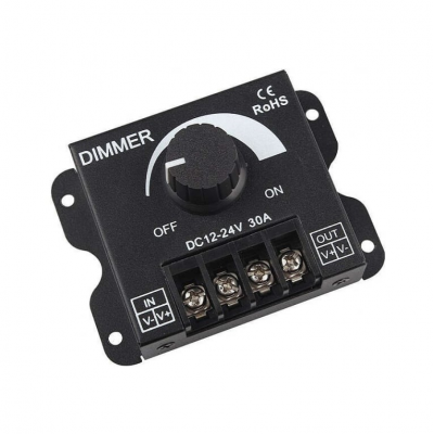 Controller, dimmer LED, 12V-24V DC, 30A, D130-30A