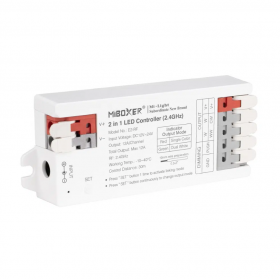 Controller Dimmer Led RF 2.4GHz, Monocrom/Dual, 12-24VDC MiBoxer E2-RF Controller Dimmer Led RF 2.4GHz, Monocrom/Dual, 12-24VDC