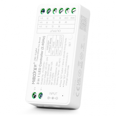 Controller Dimmer Led RGB/RGBW/RGB+CCT, 2.4Ghz, 12-24VDC