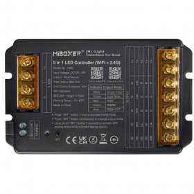 Controller Dimmer Led, Tuya, WiFi+2.4G, 12-48VDC MiBoxer HW5 Controller Dimmer Led, Tuya, WiFi+2.4G, 12-48VDC MiBoxer HW5