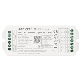Controller Dimmer Led, Zigbee 3.0 + 2.4Ghz RF, 12-48VDC MiBoxer PZ5 Controller Dimmer Led, Zigbee 3.0 + 2.4Ghz RF, 12-48VDC MiBoxer