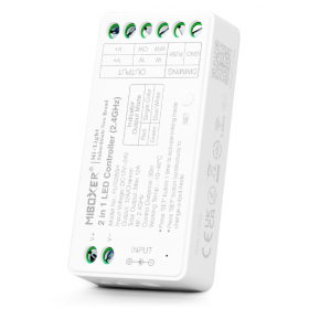 Controller Dimmer Led Monocolor/Dual White, RF 2.4Ghz, 12-24VDC MiBoxer FUT035S+ Controller Dimmer Led Monocolor/Dual White, RF 2.4Ghz, 12-24VDC