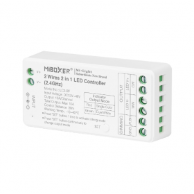 Controller Dimmer Led, 2.4 GHz RF, 12-48VDC MiBoxer LC2-RF Controller Dimmer Led, 2.4 GHz RF, 12-48VDC MiBoxer LC2-RF