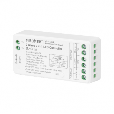 Controller Dimmer Led, 2.4 GHz RF, 12-48VDC MiBoxer LC2-RF