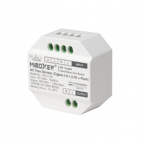 Controller Dimmer Led AC Triac, Zigbee 3.0 + RF 2.4Ghz + Push, MiBoxer TRI-C1ZR Controller Dimmer Led AC Triac, Zigbee 3.0 + RF 2.4Ghz + Push