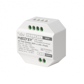 Controller Dimmer Led AC Triac, WiFi + 2.4Ghz + Push, Tuya, MiBoxer TRI-C1WR Controller Dimmer Led AC Triac, WiFi + 2.4Ghz + Push, Tuya