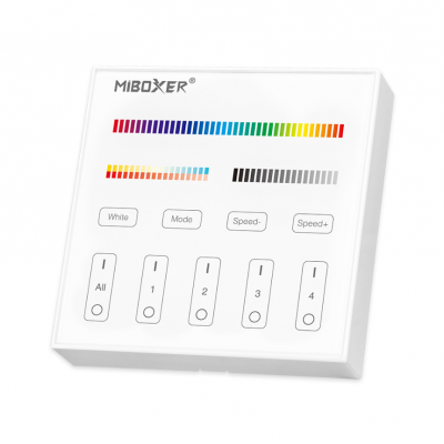 Telecomanda Led RGB + CCT, Alb MiBoxer B4