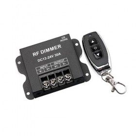 Controller Dimmer Led Monocolor, RF cu telecomanda, 12-24VDC 30A, CF130C Controller Dimmer Led Monocolor, RF cu telecomanda, 12-24VDC