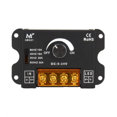 Controller dimmer pentru benzi LED monocrom, PWM, DC 5V-24V