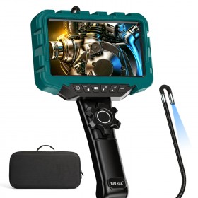 Endoscop Articulat cu Lumina, NIDAGE Camera de Inspectie IPS 7", Sonda Articulata 2 Directii de 6mm, Fibra Optica, AE700 Endoscop Articulat cu Lumina, NIDAGE Camera de Inspectie IPS