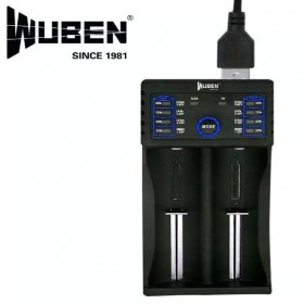 Incarcator Li-ion, Ni-MH, pentru 2 acumulatori Wuben ARF2 Incarcator Li-ion, Ni-MH, pentru 2 acumulatori Wuben ARF2