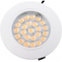 Spot LED Incastrat 24 LED, 12V, 220 Lumeni, Diametru 65x11mm, Aluminiu si Plastic