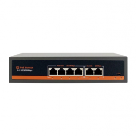 Switch smart PoE 4 porturi 10/100mbps, 78W, 4FE(PoE)+2FE, F0420FBL-C Switch smart PoE 4 porturi 10/100mbps, 78W, 4FE(PoE)+2FE