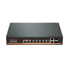 Switch smart PoE 8 porturi 100/1000mbps, 120W, 8GE(PoE)+2GE+2SFP, G0822GB Switch smart PoE 8 porturi 100/1000mbps, 120W