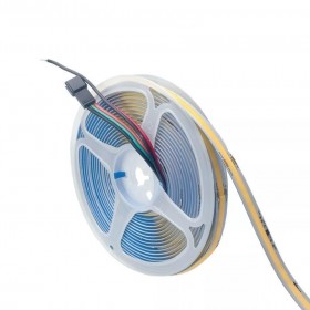 Banda LED COB alb cald cu efect de apa curgatoare, 3000K, 24V DC, 360leds/m, 5m, IP20 Banda LED COB alb cald cu efect de apa curgatoare, 3000K, 24V