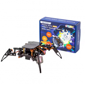 Kit educational ACEBOTT cu aplicatie, Robot painjen, STEM Robotics, ACEBOTT ESP8266, conexiune WIFI Kit educational ACEBOTT cu aplicatie, Robot painjen, STEM