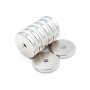 Magnet neodim 25x5 mm, gaura de 5 mm cu sanfren, disc, N35