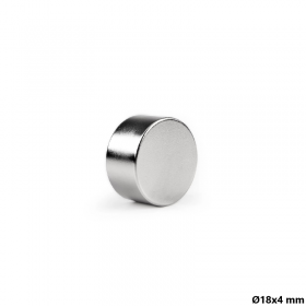 Magnet neodim 18x4 mm, disc, N35 Magnet neodim 18x4 mm, disc, N35