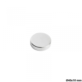Magnet neodim 40x10 mm, disc, N35 Magnet neodim 40x10 mm, disc, N35