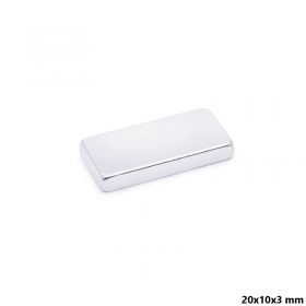 Magnet neodim 20x10x3 mm, dreptunghi, N35 Magnet neodim 20x10x3 mm, dreptunghi, N35