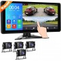 Kit sistem securitate auto cu 4 camere HD si display de 10.36"