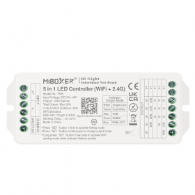 Controller LED 5 in 1 WiFi+2.4GHz MiBoxer PW5 Controller LED 5 in 1 WiFi+2.4GHz MiBoxer PW5