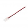 Conector 8mm pentru banda led cob, 2 pini, cablu 10cm, clip