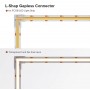 Conector L transparent pentru Banda LED FCOB 8mm, colt 90°