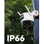 Camera dome 5+5 MP SENZOR CMOS 1/3" lentile 2x 3.6mm IR 30m