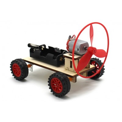 Masina eoliana DIY, kit educativ cu motor electric si elice