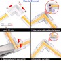 Conector clampdown pentru banda LED monocrom 8mm, conexiune