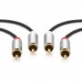 Cablu audio rca 1.5 m, stereo, sentivus S-AU080-150