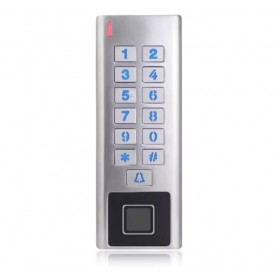 Tastatura control acces biometric TUYA WiFi, RFID, PIN, amprenta, carcasa metalica, IP66, standalone Tastatura control acces biometric TUYA WiFi, RFID, PIN